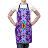 Purple Floral Apron (AOP)