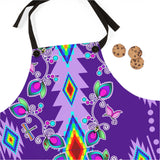 Purple Floral Apron (AOP)