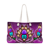 Flowers and Feathers Beach bag