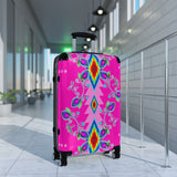 Pink Floral Suitcases