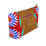 Red Buckskin Accessory Bag