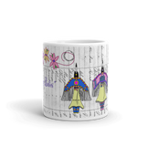 Dancing Ladies Ledger Art Mugs