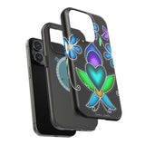 Floral Heart Magnetic Tough Case - Vibrant Design for Protection & Style