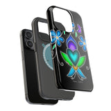 Floral Heart Magnetic Tough Case - Vibrant Design for Protection & Style