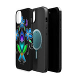 Floral Heart Magnetic Tough Case - Vibrant Design for Protection & Style