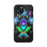 Floral Heart Magnetic Tough Case - Vibrant Design for Protection & Style