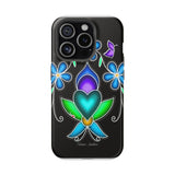 Floral Heart Magnetic Tough Case - Vibrant Design for Protection & Style