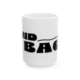 Ceramic Mug — 'Land Back' Bold Retro Typography Coffee Cup (11oz, 15oz)