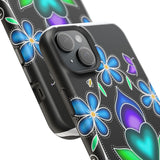 Floral Heart Magnetic Tough Case - Vibrant Design for Protection & Style