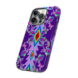 Purple Floral iPhone Case (15 and 14 models)