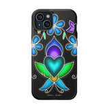Floral Heart Magnetic Tough Case - Vibrant Design for Protection & Style
