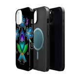 Floral Heart Magnetic Tough Case - Vibrant Design for Protection & Style