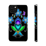 Floral Heart Magnetic Tough Case - Vibrant Design for Protection & Style