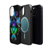 Floral Heart Magnetic Tough Case - Vibrant Design for Protection & Style