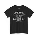 Chief's Head Barbershop Unisex Heavy Cotton Tee - Perfect Gift for Barbershop Lovers