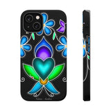 Floral Heart Magnetic Tough Case - Vibrant Design for Protection & Style