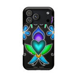 Floral Heart Magnetic Tough Case - Vibrant Design for Protection & Style