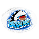 Yakama Graffiti Round Vinyl Stickers