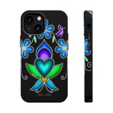 Floral Heart Magnetic Tough Case - Vibrant Design for Protection & Style