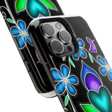 Floral Heart Magnetic Tough Case - Vibrant Design for Protection & Style