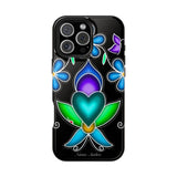 Floral Heart Magnetic Tough Case - Vibrant Design for Protection & Style