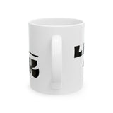 Ceramic Mug — 'Land Back' Bold Retro Typography Coffee Cup (11oz, 15oz)