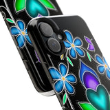 Floral Heart Magnetic Tough Case - Vibrant Design for Protection & Style