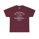 Chief's Head Barbershop Unisex Heavy Cotton Tee - Perfect Gift for Barbershop Lovers