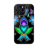 Floral Heart Magnetic Tough Case - Vibrant Design for Protection & Style