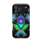 Floral Heart Magnetic Tough Case - Vibrant Design for Protection & Style