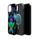 Floral Heart Magnetic Tough Case - Vibrant Design for Protection & Style