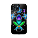 Floral Heart Magnetic Tough Case - Vibrant Design for Protection & Style