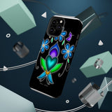 Floral Heart Magnetic Tough Case - Vibrant Design for Protection & Style