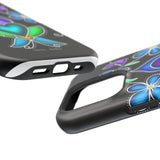 Floral Heart Magnetic Tough Case - Vibrant Design for Protection & Style