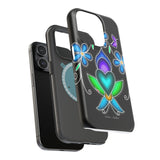 Floral Heart Magnetic Tough Case - Vibrant Design for Protection & Style