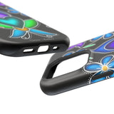 Floral Heart Magnetic Tough Case - Vibrant Design for Protection & Style