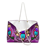 Flowers and Feathers Beach bag