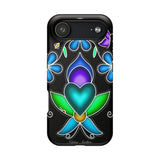 Floral Heart Magnetic Tough Case - Vibrant Design for Protection & Style