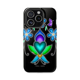 Floral Heart Magnetic Tough Case - Vibrant Design for Protection & Style