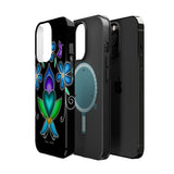 Floral Heart Magnetic Tough Case - Vibrant Design for Protection & Style