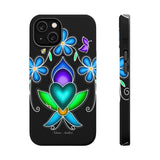 Floral Heart Magnetic Tough Case - Vibrant Design for Protection & Style