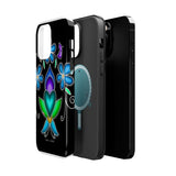 Floral Heart Magnetic Tough Case - Vibrant Design for Protection & Style