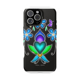 Floral Heart Magnetic Tough Case - Vibrant Design for Protection & Style