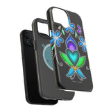 Floral Heart Magnetic Tough Case - Vibrant Design for Protection & Style