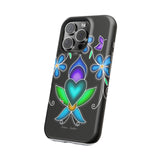 Floral Heart Magnetic Tough Case - Vibrant Design for Protection & Style