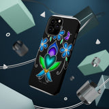 Floral Heart Magnetic Tough Case - Vibrant Design for Protection & Style