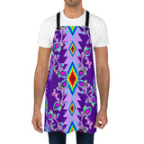 Purple Floral Apron (AOP)