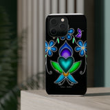 Floral Heart Magnetic Tough Case - Vibrant Design for Protection & Style