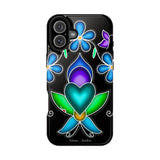 Floral Heart Magnetic Tough Case - Vibrant Design for Protection & Style