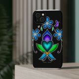 Floral Heart Magnetic Tough Case - Vibrant Design for Protection & Style